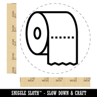 Toilet Paper Roll Icon Rubber Stamp for Stamping Crafting Planners