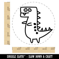 Tyrannosaurus Rex Dinosaur Doodle Rubber Stamp for Stamping Crafting Planners