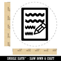 Writing Symbol Rubber Stamp for Stamping Crafting Planners