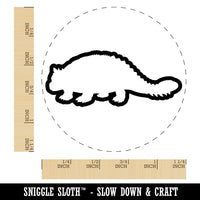 Ankylosaurus Dinosaur Outline Rubber Stamp for Stamping Crafting Planners