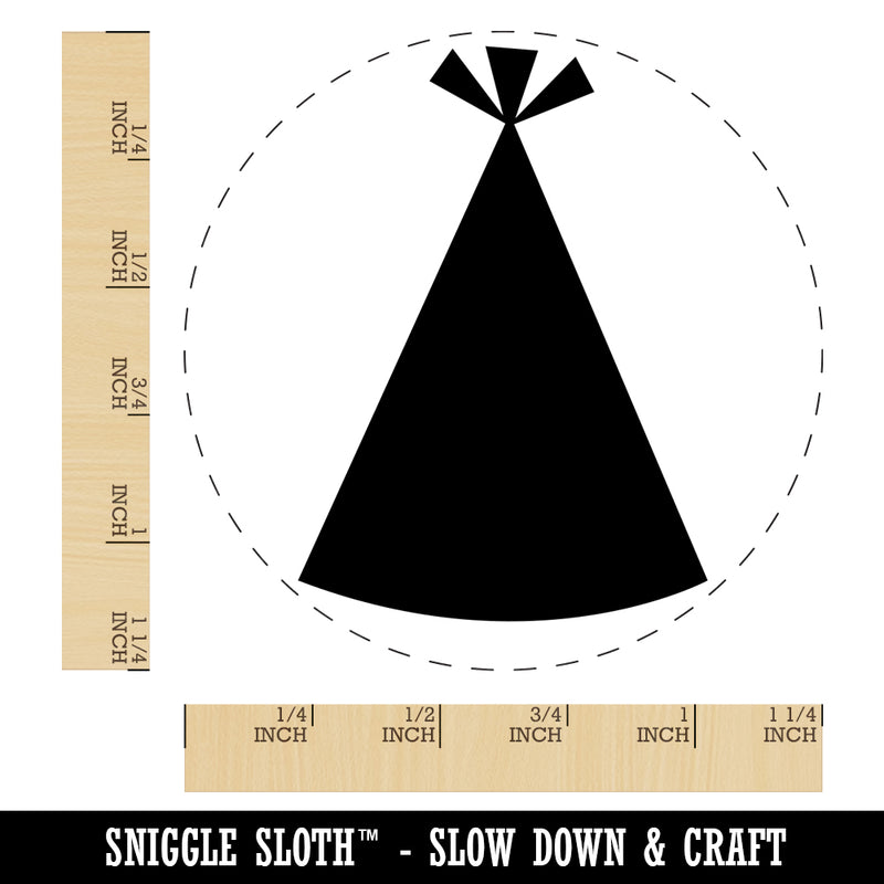 Birthday Party Hat Solid Rubber Stamp for Stamping Crafting Planners