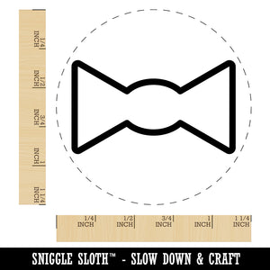 Bow Tie Outline Rubber Stamp for Stamping Crafting Planners