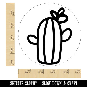 Cactus Succulent with Flower Doodle Rubber Stamp for Stamping Crafting Planners