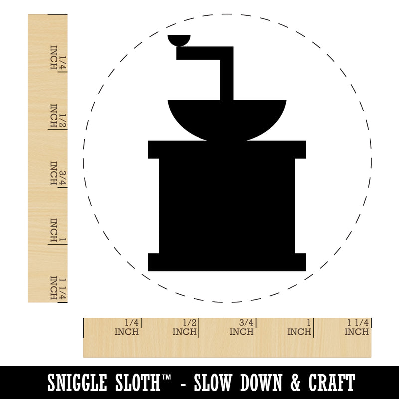 Coffee Grinder Solid Rubber Stamp for Stamping Crafting Planners