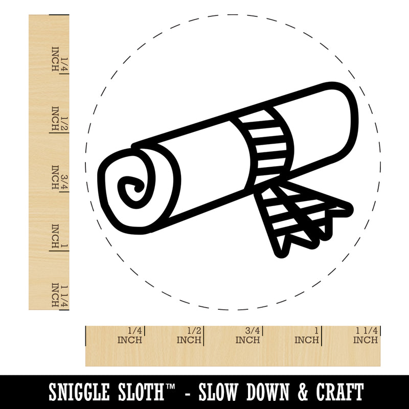 Diploma Graduation Doodle Rubber Stamp for Stamping Crafting Planners