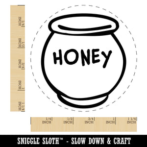 Honey Pot Doodle Bee Rubber Stamp for Stamping Crafting Planners