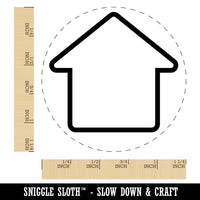 House Home Outline Rubber Stamp for Stamping Crafting Planners