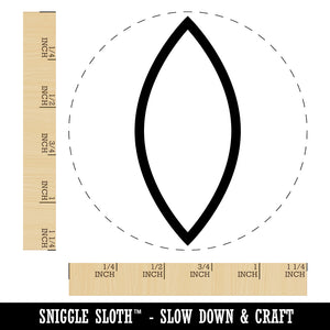 Leaf Simple Outline Rubber Stamp for Stamping Crafting Planners