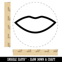 Lips Mouth Outline Rubber Stamp for Stamping Crafting Planners