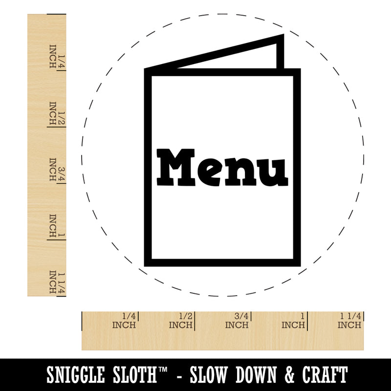 Restaurant Takeout Menu Food Rubber Stamp for Stamping Crafting Planners