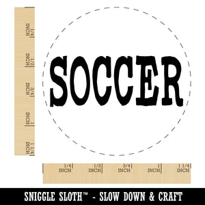Soccer Fun Text Rubber Stamp for Stamping Crafting Planners