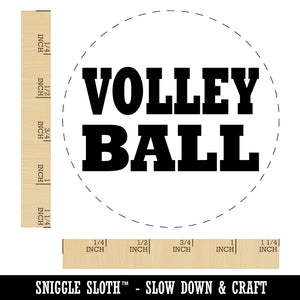 Volleyball Fun Text Rubber Stamp for Stamping Crafting Planners