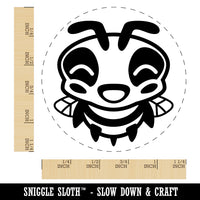 Cute Bee Laughing LOL Rubber Stamp for Stamping Crafting Planners