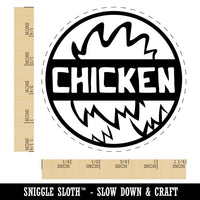 Food Label Chicken Rubber Stamp for Stamping Crafting Planners