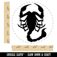 Scorpion Silhouette Rubber Stamp for Stamping Crafting Planners