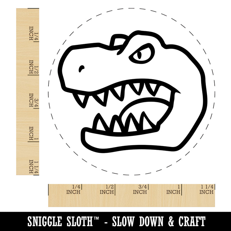 Tyrannosaurus Rex Head Rubber Stamp for Stamping Crafting Planners