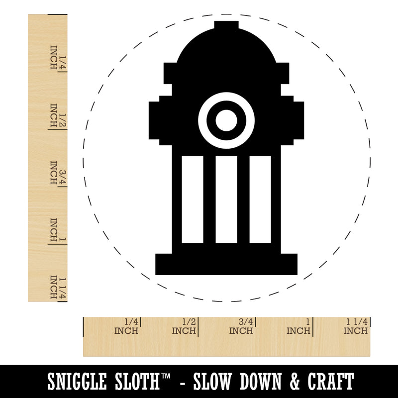 Fire Hydrant Icon Rubber Stamp for Stamping Crafting Planners