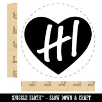 HI Hawaii State in Heart Rubber Stamp for Stamping Crafting Planners
