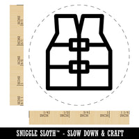 Life Jacket Vest Icon Rubber Stamp for Stamping Crafting Planners