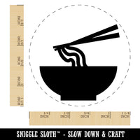 Pho Ramen Noodle Bowl Solid Rubber Stamp for Stamping Crafting Planners