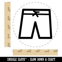 Shorts Boxers Swim Trunks Outline Rubber Stamp for Stamping Crafting Planners