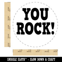You Rock Teacher School Rubber Stamp for Stamping Crafting Planners