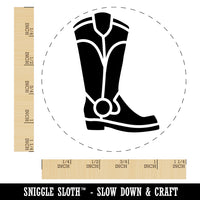 Cowboy Boot Western Rubber Stamp for Stamping Crafting Planners