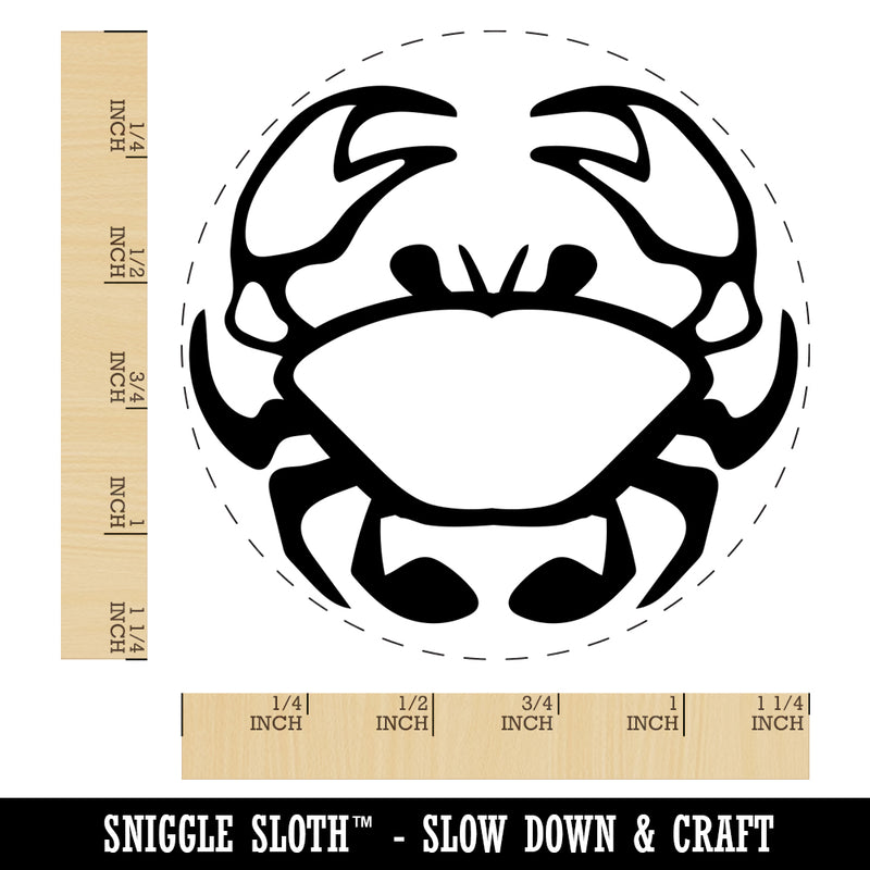 Crab Icon Rubber Stamp for Stamping Crafting Planners
