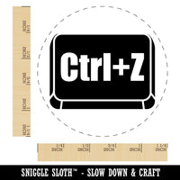 Ctrl Z Undo Button Rubber Stamp for Stamping Crafting Planners