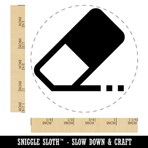 Flat Eraser Icon Homework School Rubber Stamp for Stamping Crafting Planners