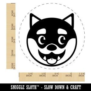 Husky Dog Face Side Eye Rubber Stamp for Stamping Crafting Planners