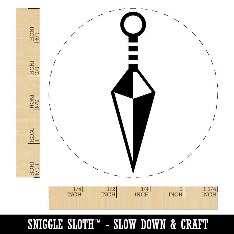 Kunai Ninja Weapon Rubber Stamp for Stamping Crafting Planners
