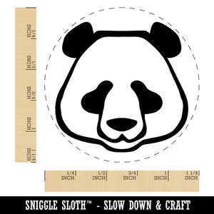 Panda Face Icon Rubber Stamp for Stamping Crafting Planners