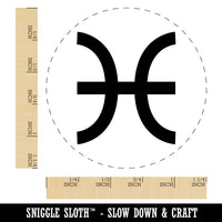 Pisces Horoscope Astrological Zodiac Sign Rubber Stamp for Stamping Crafting Planners