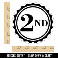 Second 2nd Place Circle Award Rubber Stamp for Stamping Crafting Planners