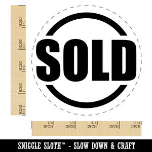 Sold Circle Rubber Stamp for Stamping Crafting Planners