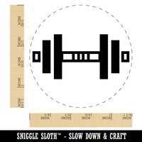 Weight Dumbbell Workout Icon Rubber Stamp for Stamping Crafting Planners