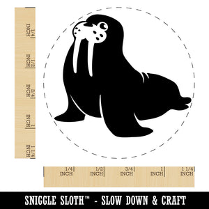 Wobbly Walrus Rubber Stamp for Stamping Crafting Planners