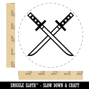 Ninjato Katana Ninja Swords Rubber Stamp for Stamping Crafting Planners