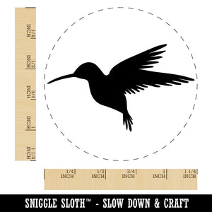 Hummingbird Silhouette Rubber Stamp for Stamping Crafting Planners