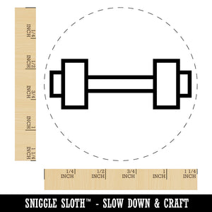 Dumbbell Barbell Weight Lifting Outline Rubber Stamp for Stamping Crafting Planners