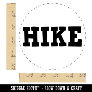 Hike Fun Text Rubber Stamp for Stamping Crafting Planners