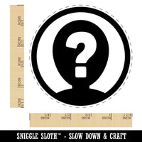 Anonymous Hidden Secret Person Icon Rubber Stamp for Stamping Crafting Planners