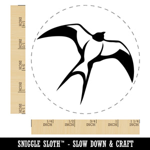 Barn Swallow Bird in Flight Rubber Stamp for Stamping Crafting Planners