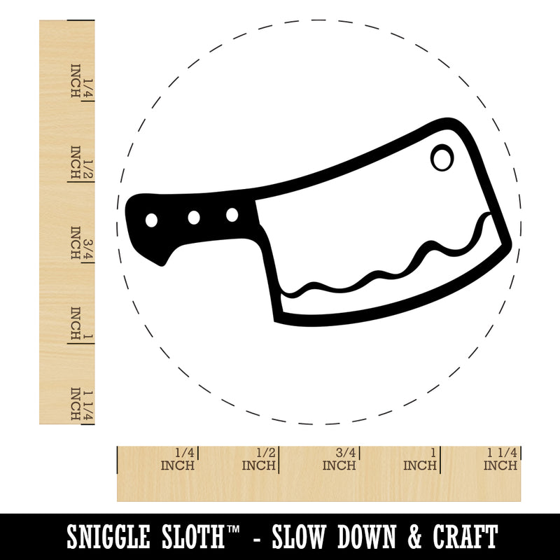 Butcher's Meat Cleaver Rubber Stamp for Stamping Crafting Planners