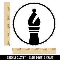 Chess Piece Black Bishop Rubber Stamp for Stamping Crafting Planners