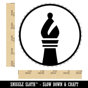 Chess Piece Black Bishop Rubber Stamp for Stamping Crafting Planners