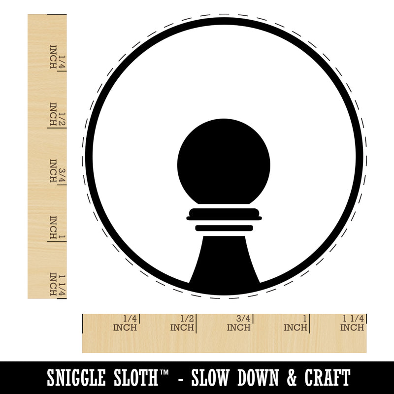Chess Piece Black Pawn Rubber Stamp for Stamping Crafting Planners