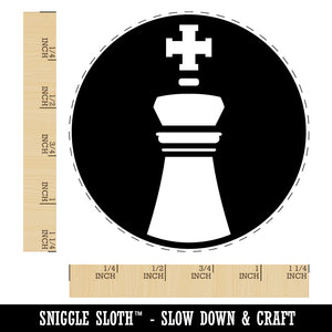 Chess Piece White King Rubber Stamp for Stamping Crafting Planners