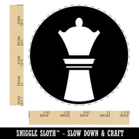 Chess Piece White Queen Rubber Stamp for Stamping Crafting Planners